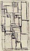 Theo van Doesburg, Compositie voor glas in lood